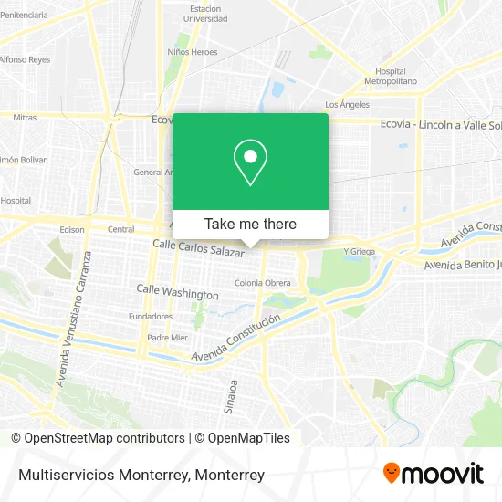 Mapa de Multiservicios Monterrey