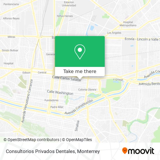 Mapa de Consultorios Privados Dentales