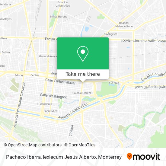 Mapa de Pacheco Ibarra, lexlecum Jesús Alberto