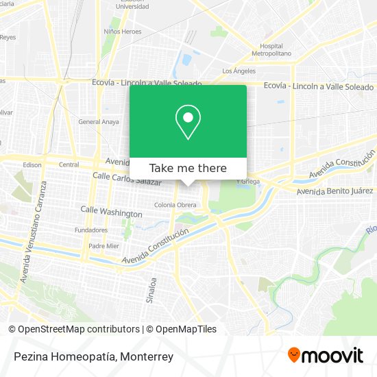 Mapa de Pezina Homeopatía