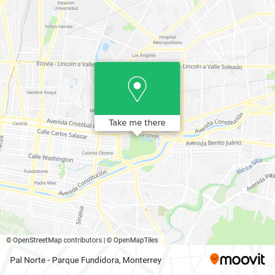 Pal Norte - Parque Fundidora map