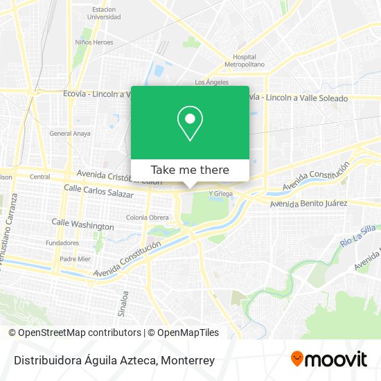 Distribuidora Águila Azteca map