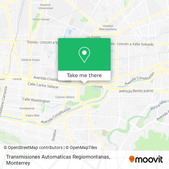Transmisiones Automaticas Regiomontanas map