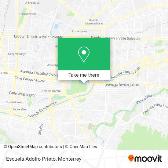Escuela Adolfo Prieto map