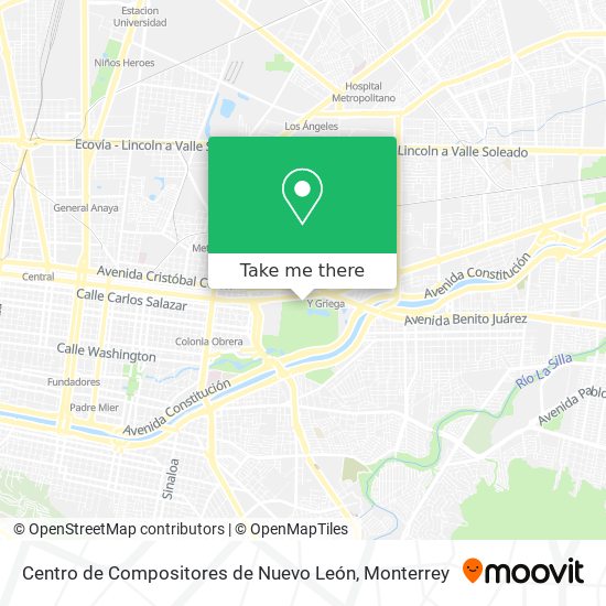 Centro de Compositores de Nuevo León map