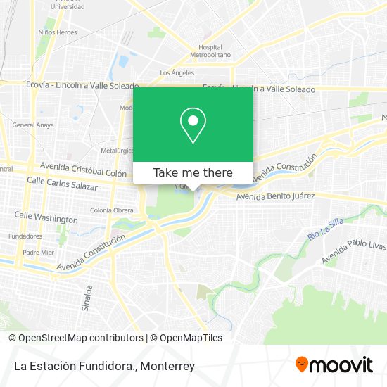 La Estación Fundidora. map