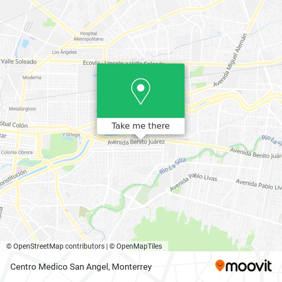 Centro Medico San Angel map