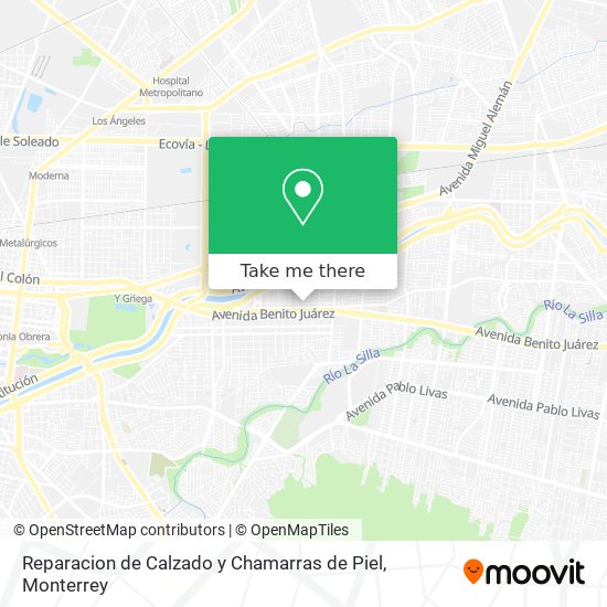 Reparacion de Calzado y Chamarras de Piel map