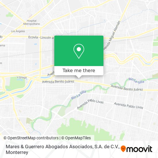 Mapa de Mares & Guerrero Abogados Asociados, S.A. de C.V.