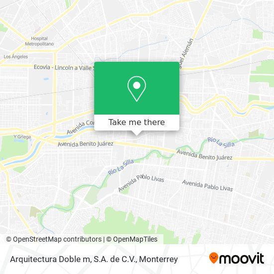 Mapa de Arquitectura Doble m, S.A. de C.V.