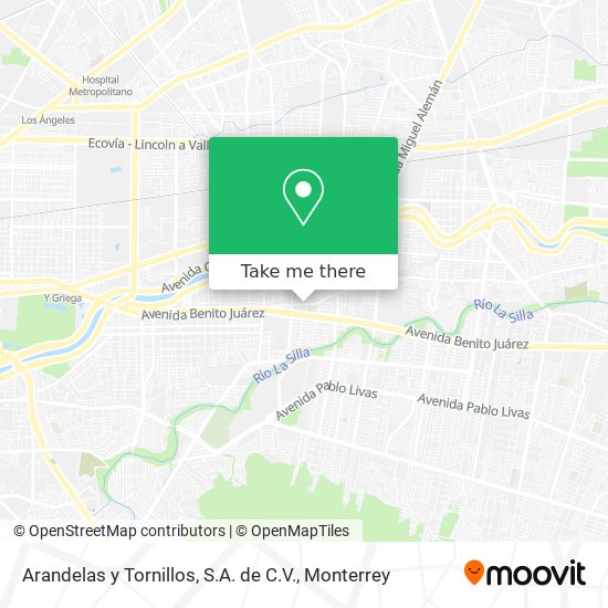 Arandelas y Tornillos, S.A. de C.V. map