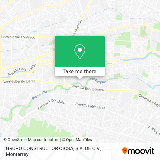 GRUPO CONSTRUCTOR OICSA, S.A. DE C.V. map