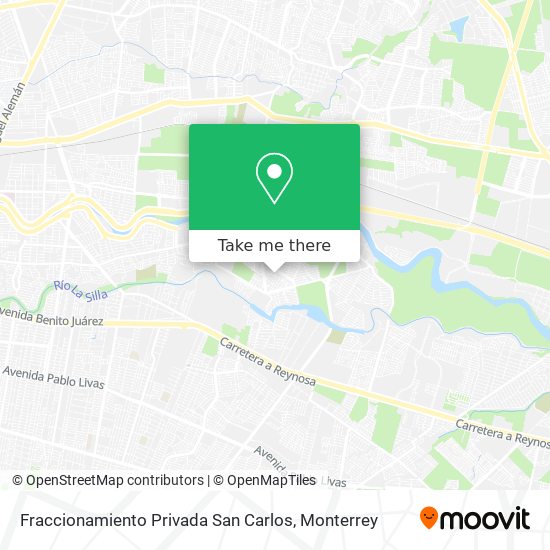Fraccionamiento Privada San Carlos map