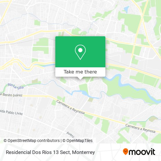 Mapa de Residencial Dos Ríos 13 Sect