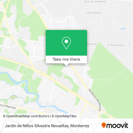 Jardín de Niños Silvestre Revueltas map