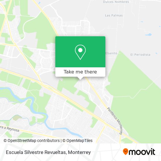 Mapa de Escuela Silvestre Revueltas