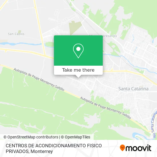 Mapa de CENTROS DE ACONDICIONAMIENTO FISICO PRIVADOS