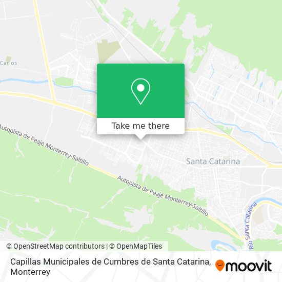 Capillas Municipales de Cumbres de Santa Catarina map