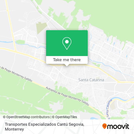 Transportes Especializados Cantú Segovia map