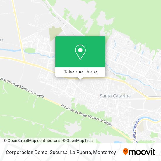 Mapa de Corporacion Dental Sucursal La Puerta