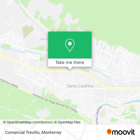 Comercial Treviño map
