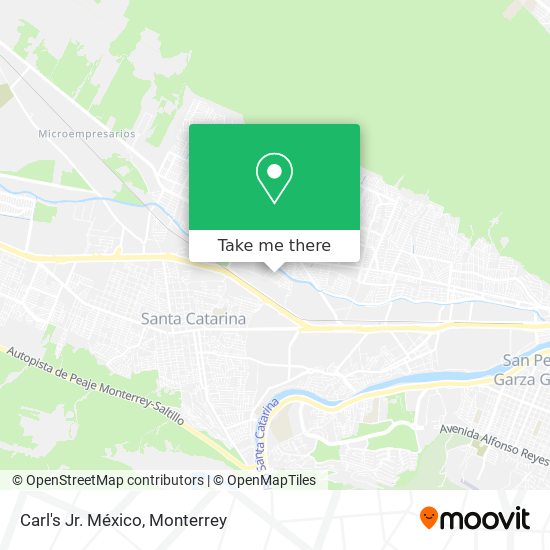 Mapa de Carl's Jr. México