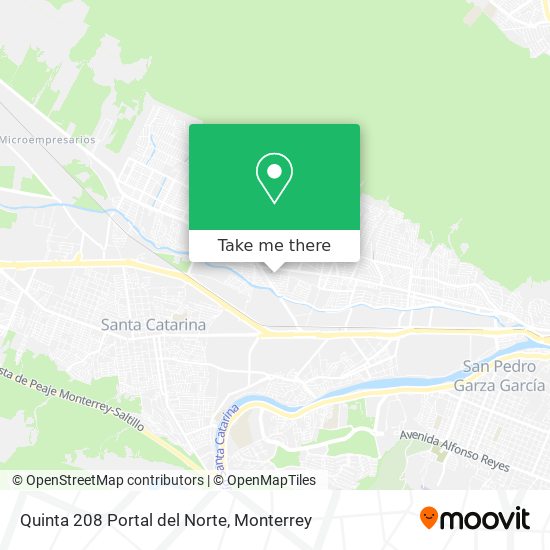 Mapa de Quinta 208 Portal del Norte