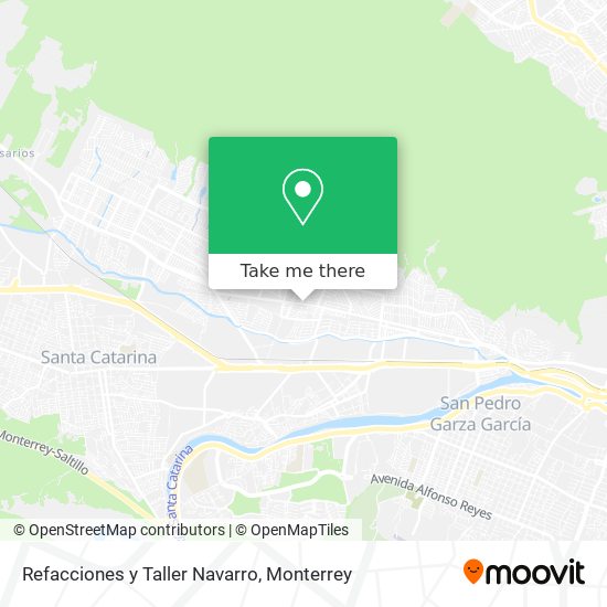 Mapa de Refacciones y Taller Navarro
