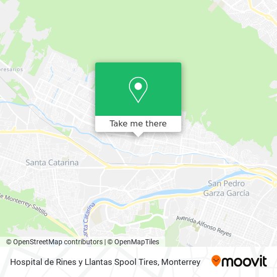 Mapa de Hospital de Rines y Llantas Spool Tires