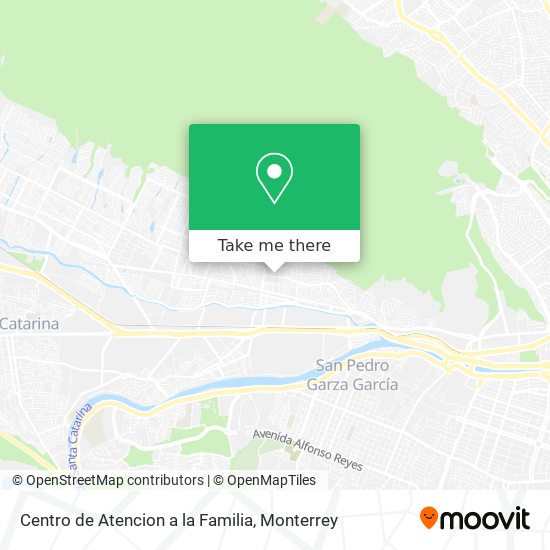 Mapa de Centro de Atencion a la Familia