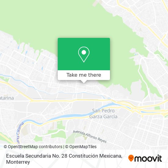 Escuela Secundaria No. 28 Constitución Mexicana map
