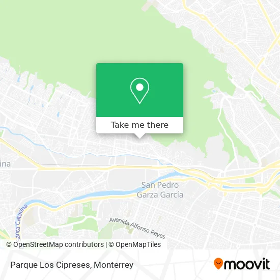 Parque Los Cipreses map