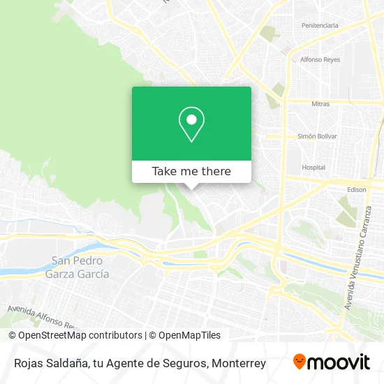 Rojas Saldaña, tu Agente de Seguros map