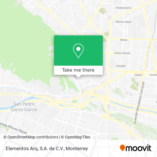 Mapa de Elementos Arq, S.A. de C.V.