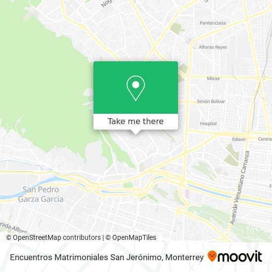 Mapa de Encuentros Matrimoniales San Jerónimo