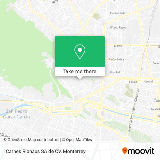 Carnes Ribhaus SA de CV map