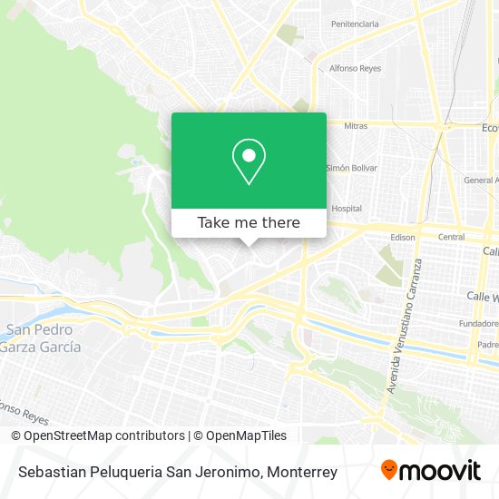 Sebastian Peluqueria San Jeronimo map