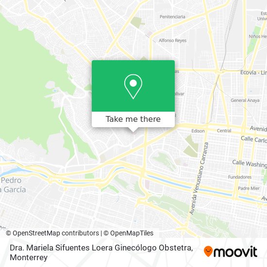 Dra. Mariela Sifuentes Loera Ginecólogo Obstetra map
