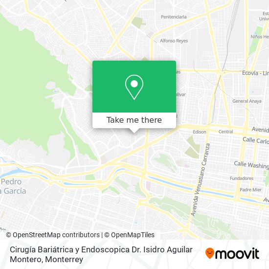 Cirugía Bariátrica y Endoscopica Dr. Isidro Aguilar Montero map
