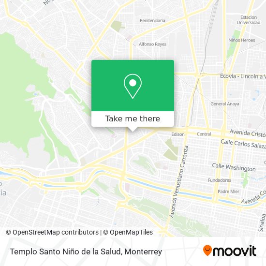 Mapa de Templo Santo Niño de la Salud