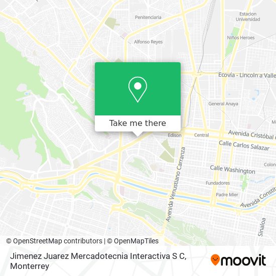 Jimenez Juarez Mercadotecnia Interactiva S C map