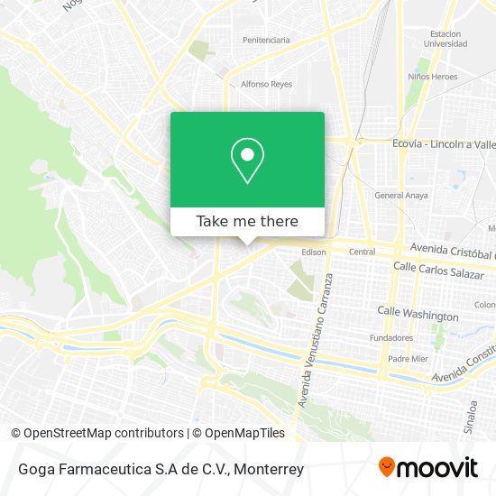 Goga Farmaceutica S.A de C.V. map