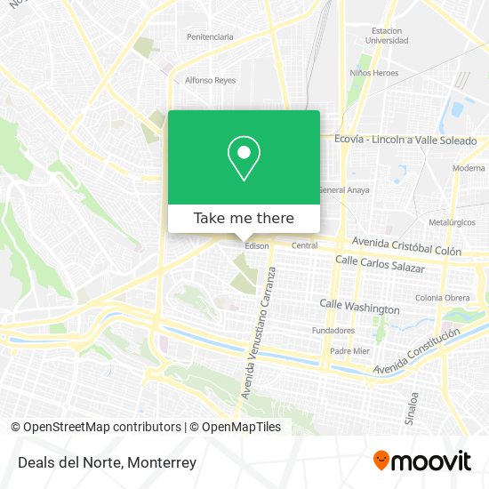 Mapa de Deals del Norte