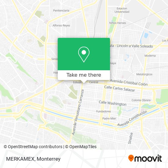 Mapa de MERKAMEX