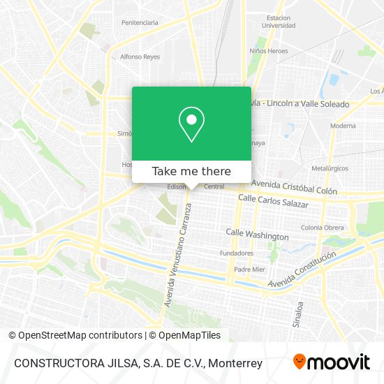 Mapa de CONSTRUCTORA JILSA, S.A. DE C.V.