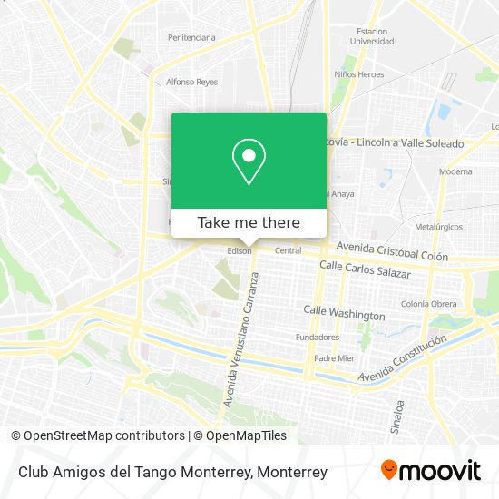 Club Amigos del Tango Monterrey map