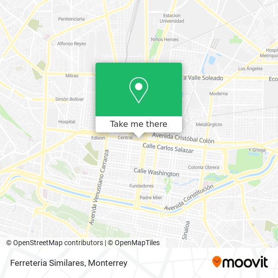 Mapa de Ferreteria Similares