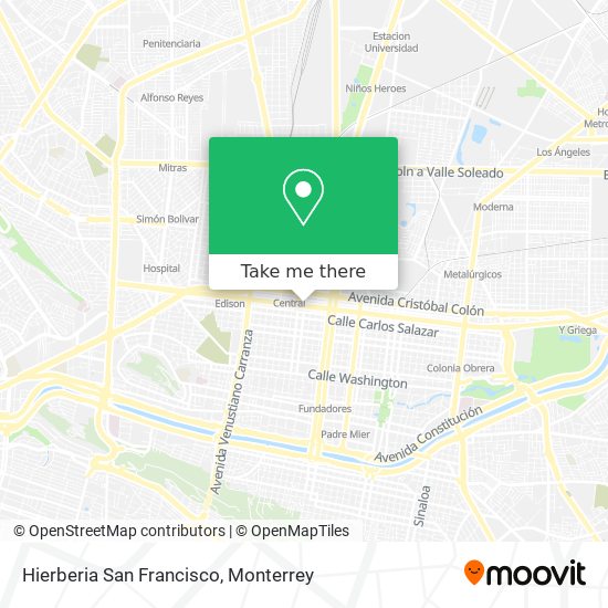 Hierberia San Francisco map