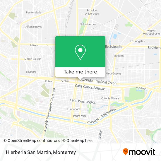 Mapa de Hierberia San Martin