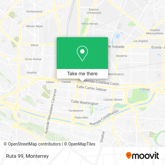 Ruta 99 map